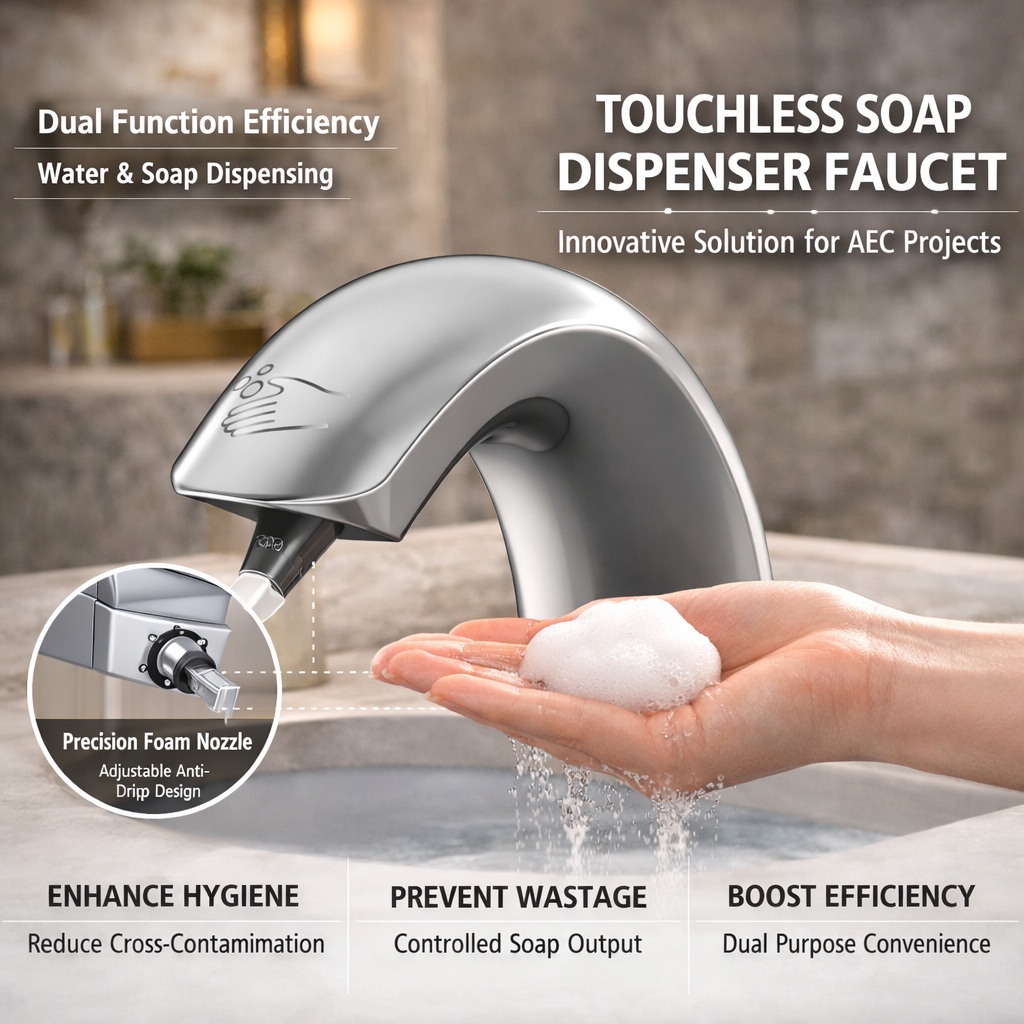 Soap dispenser nozzle detail